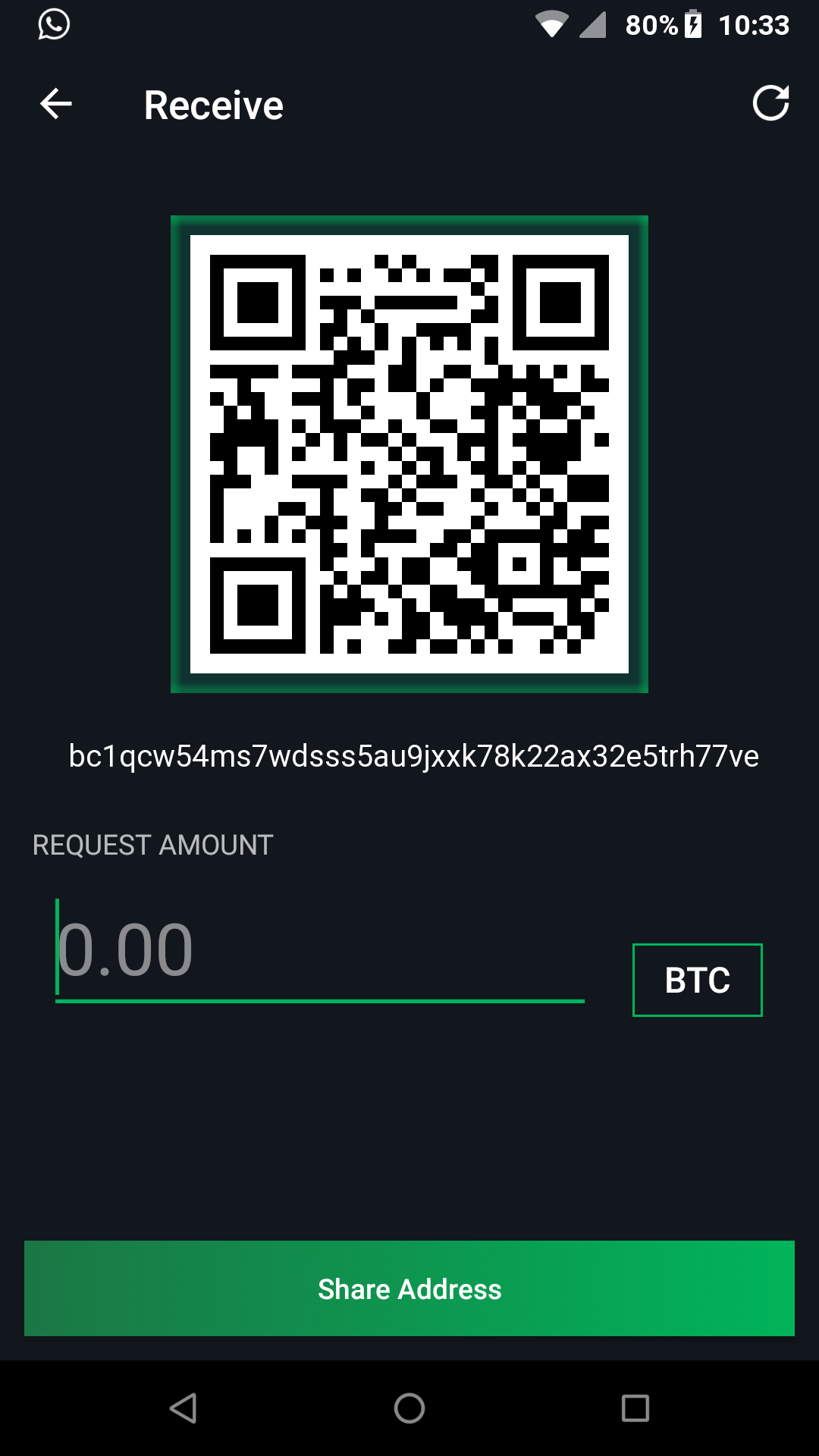 Bitcoin Wallet Screenshot